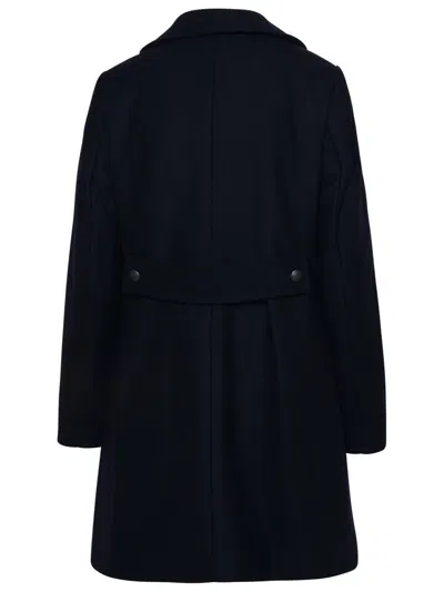 Shop Fay Navy Virgin Wool Blend Coat