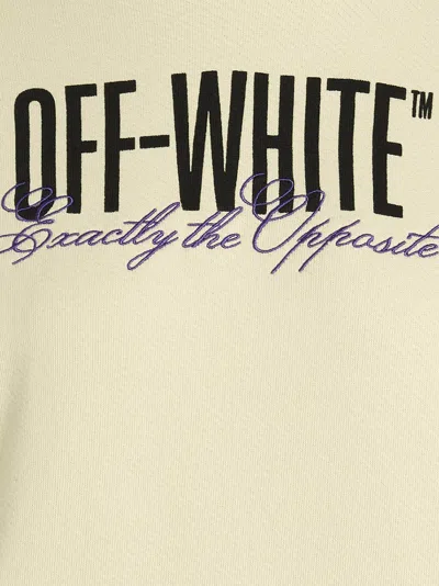 Shop Off-white The Opposite Sweatshirt Beige