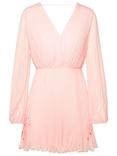 Shop Max Mara 'visit' Pink Polyester Dress