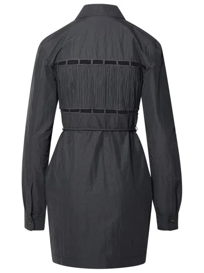 Shop Nanushka 'genea' Black Cotton Blend Dress