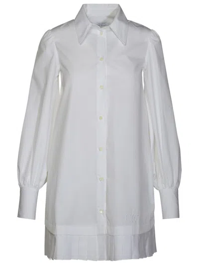 Shop Off-white White Cotton Dress