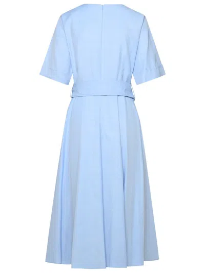Shop P.a.r.o.s.h . 'raisa' Light Blue Linen Blend Dress
