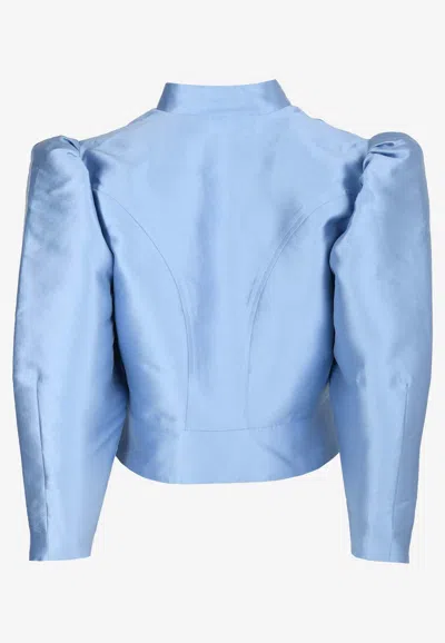 Shop D'estree Amoako Fitted Jacket In Blue