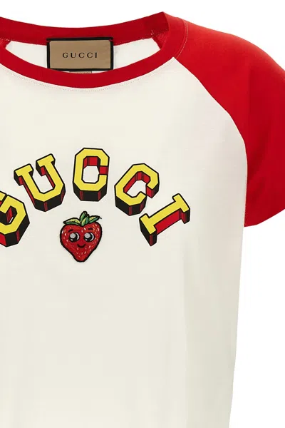 Shop Gucci Women Logo T-shirt In Multicolor