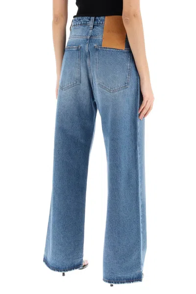 Shop Jacquemus Wide-leg Jeans Women In Blue