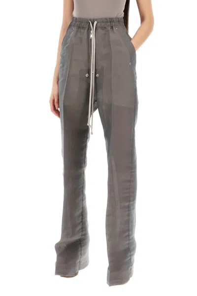 Shop Rick Owens Geth Belas Organza Pants Women In Gray