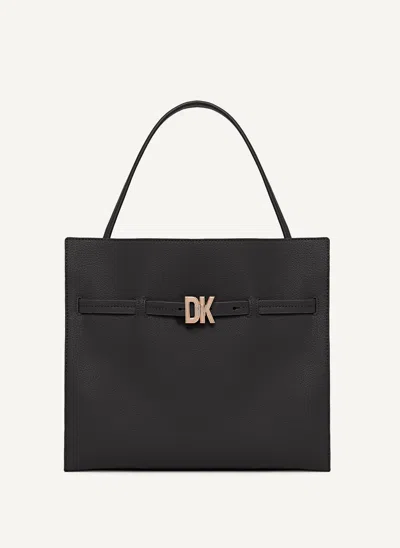 Shop Dkny Bushwick Medium Shoulder Bag In Black