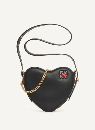Shop Dkny Heart Of Ny Shoulder Bag In Black