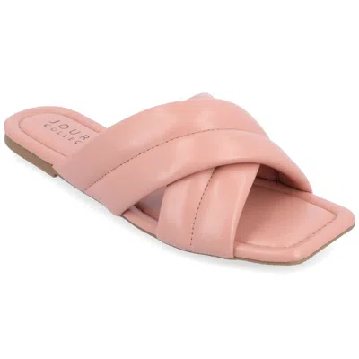 Shop Journee Collection Collection Women's Tru Comfort Foam Divyah Sandals In Pink