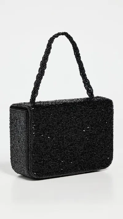 Shop Staud Women's Carmen Beaded Box Bag In Black