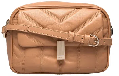 Shop Ted Baker London Ayalily-quilted Camera Bag In Brown