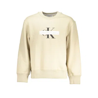Shop Calvin Klein Cotton Men's Sweater In Beige