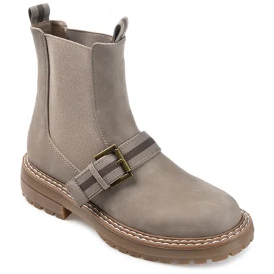 Journe Collection Collection Women's Tru Comfort Foam Rilie Bootie In Grey