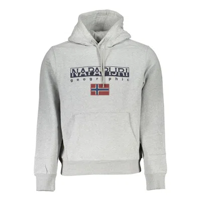 Napapijri Gray Cotton Sweater In Grey