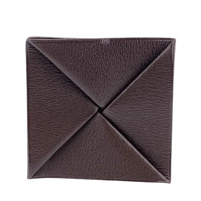 Shop Hermes Zoulou Leather Wallet () In Black