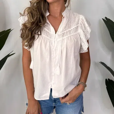 Shop Melissa Nepton Marion Top In Off White