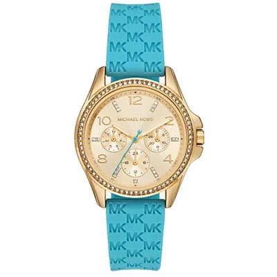 Shop Michael Kors Women's Mini Pilot Gold Dial Watch