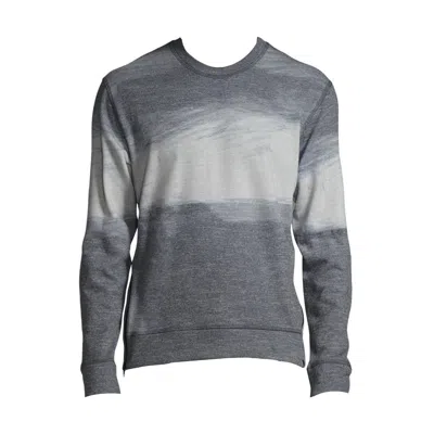 Shop J Brand Men's Gray Ombre Print Messer Fleece Sweatshirt Sweater