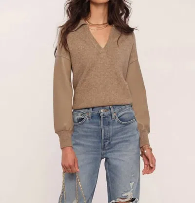 Shop Heartloom Mia Sweater In Doe In Brown