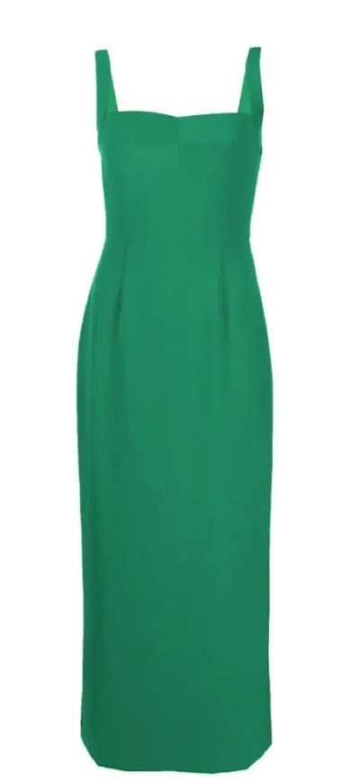 Shop Saloni Women Rachel C Dress Emerald Green Sheath Sleeveless