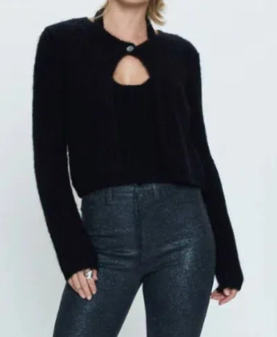 Pistola Emilie One-button Rib Crop Cardigan In Multi