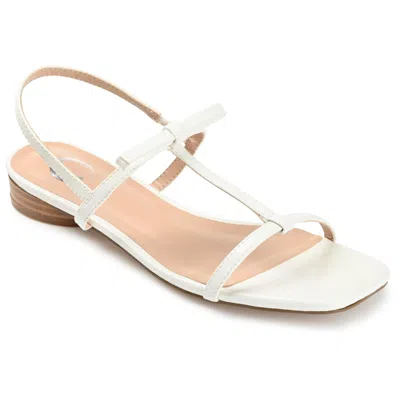 Journee Collection Women's Zaidda Sandals Women's Shoes In White