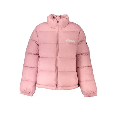 Shop Napapijri Polyamide Jackets & Women's Coat In Pink