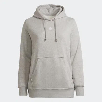 Shop Adidas Originals Women's Adidas Adicolor Essentials Hoodie (plus Size) In Grey