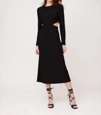 Shop Fifteen Twenty Cutout Midi Dress In Black