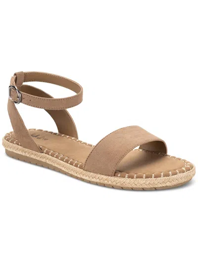 Style & Co Peggyy Womens Faux Suede Flat Ankle Strap In Multi