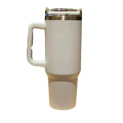 Shop Lucky & Blessed The Tommy Tumbler 40 oz With Straw Cup In White