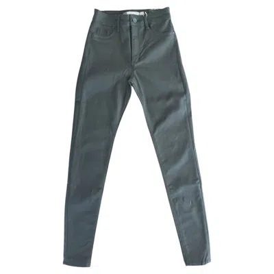 Tractr Women's Nina High Waist Skinny Jean In Olive In Green