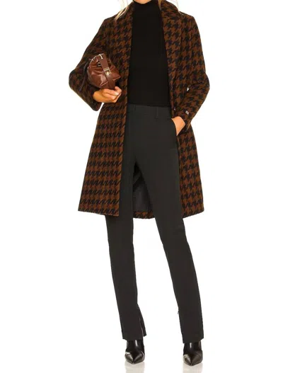 Shop Soia & Kyo Ren Coat In Russet In Brown