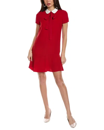 Shop Red Valentino Mini Dress In Red