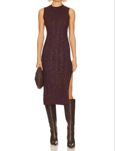 Shop Paige Marium Dress In Burgundy Sparkle In Multi