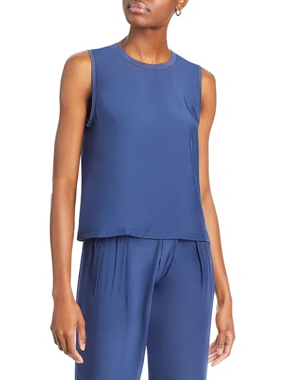 Shop Atm Anthony Thomas Melillo Womens Silk Sleeveless Tank Top In Blue