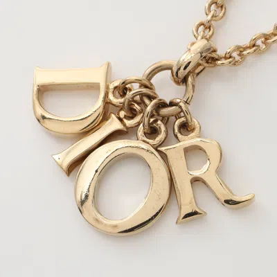 Shop Dior Logo Necklace Gp Gold