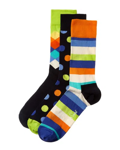 Shop Happy Socks Big Dot 3pk Gift Set In Multi