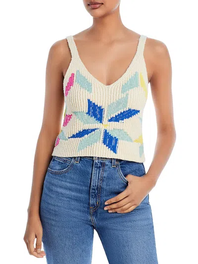 Shop Mother Womens Knit Tank Cropped In Multi