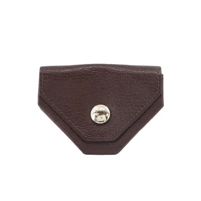 Shop Hermes Leather Wallet () In Brown