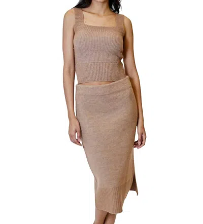 Shop Dh New York Anika Skirt In Fawn In Brown