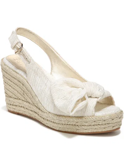 Shop Naturalizer Bettina Womens Peep-toe Slingback Wedge Sandals In White