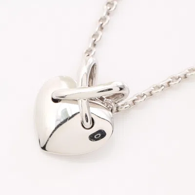 Shop Chaumet Lian Heart Necklace K18wg White Gold