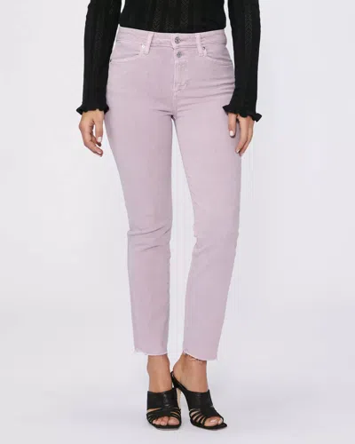 Shop Paige Cindy With Double Button Jean In Vintage Rosey Pink In Multi