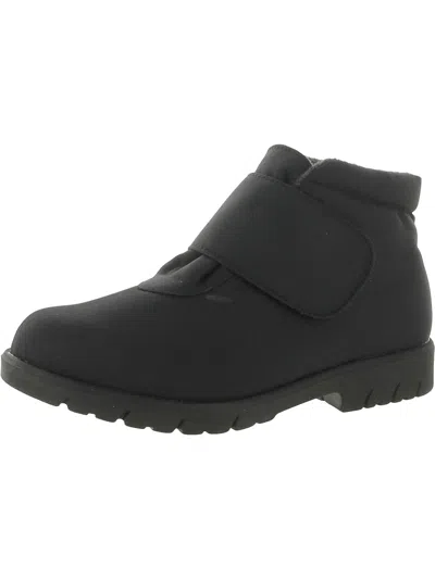 Shop Toe Warmers Hike Mens Fleece Lined Slip On Casual Boots In Black