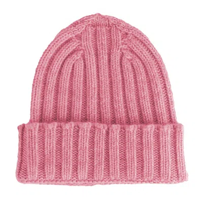 Shop Made In Italy Cashmere Women's Hat In Pink