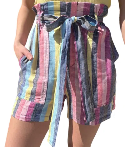 Shop Current Air Striped Shorts In Multi Color