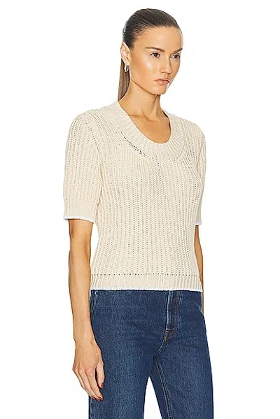 Moncler Crew Neck Sweater In Linen