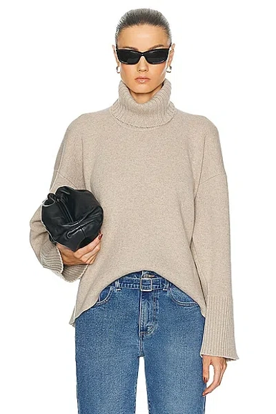 Shop Proenza Schouler Sandra Turtleneck Sweater In Oatmeal