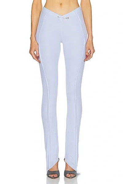 Shop Sami Miro Vintage Asymmetric Pants In Blue Lace